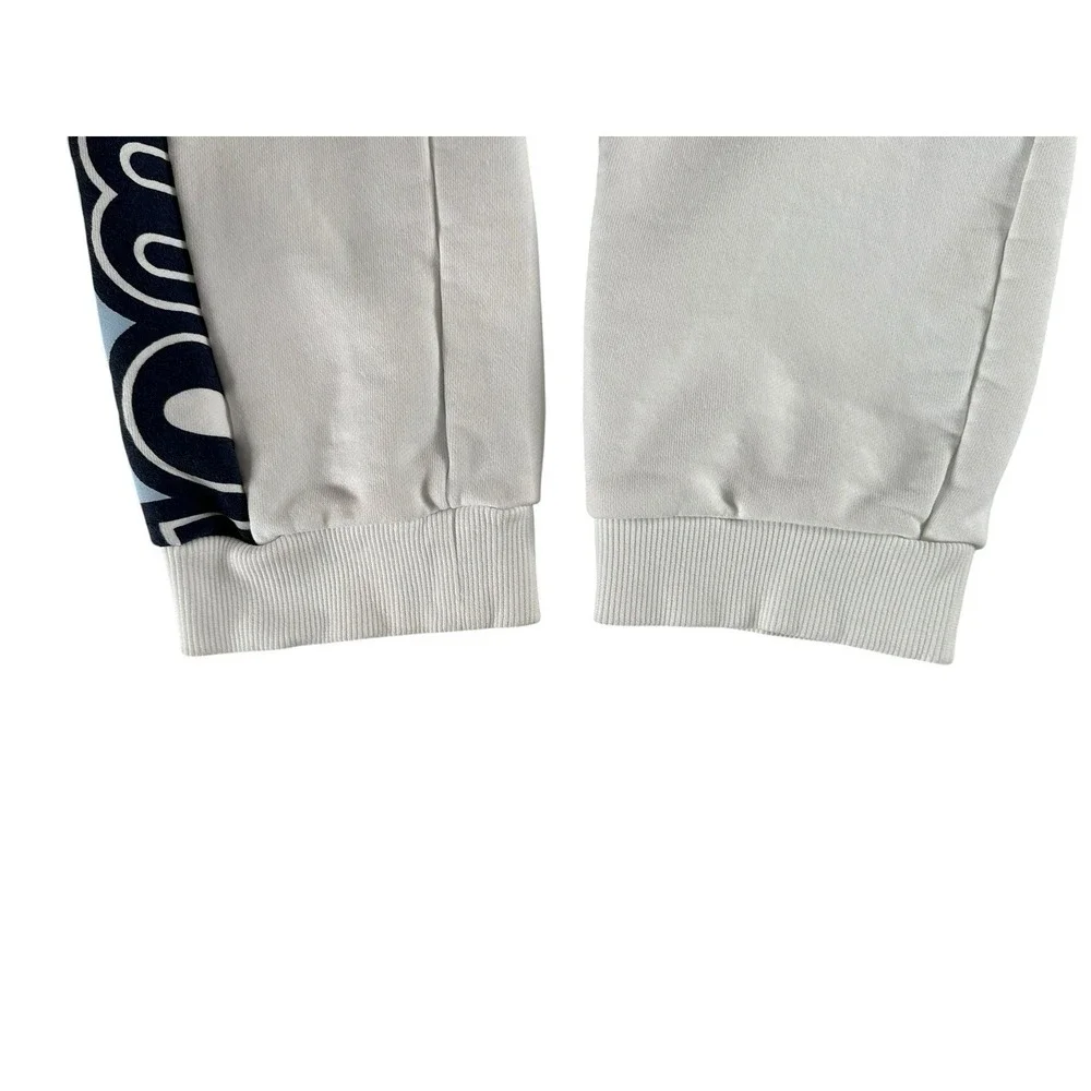 Lacoste Jogger Track Pants Boys 16 Red White Side‎ Logo Fleece Elastic Waist